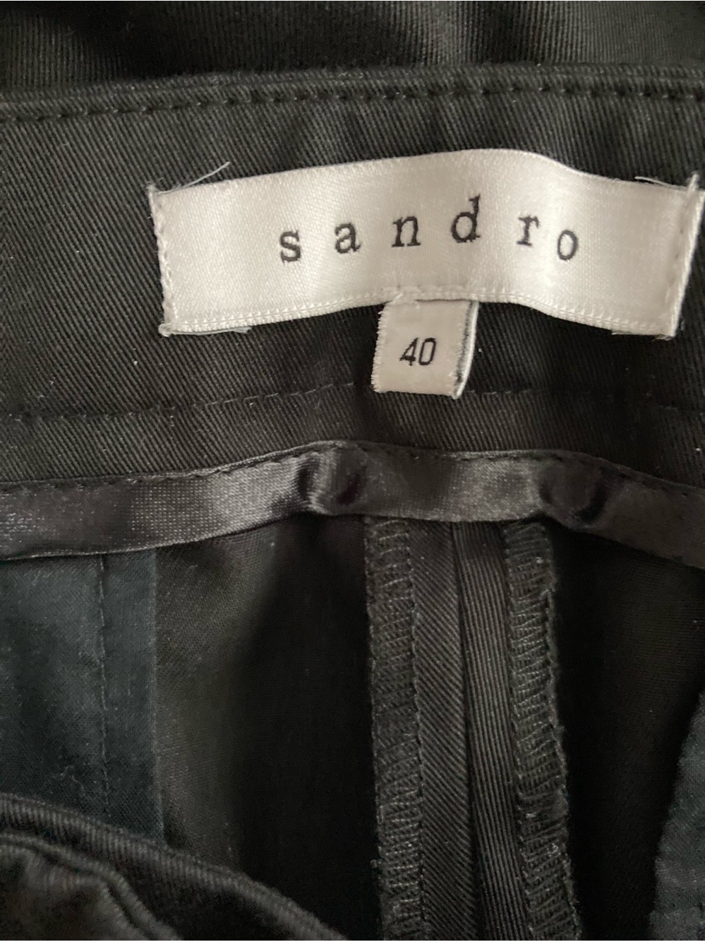 Sandro Paris Classic Black Dress Pants - Picture 5 of 6